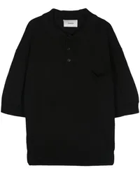 COPERNI Poloshirt mit Logo-Schild Schwarz