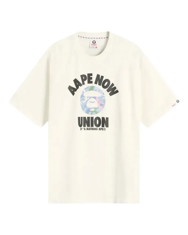 BAPE Union Moonface T-Shirt - Nude Nude