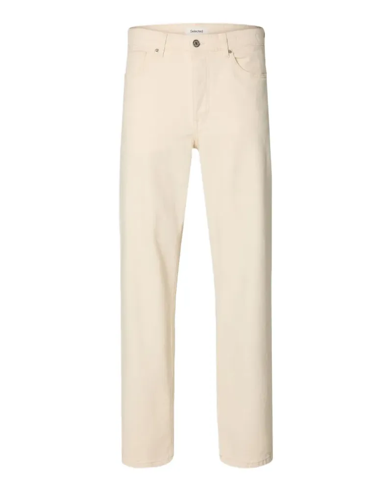 Selected loose-fit trousers - Nude Nude