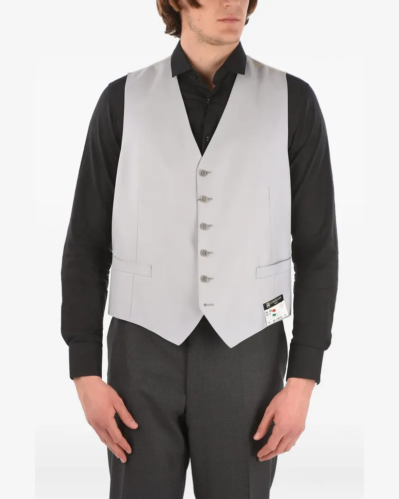 Corneliani Mantua single-breasted waistcoat - Grau Grau
