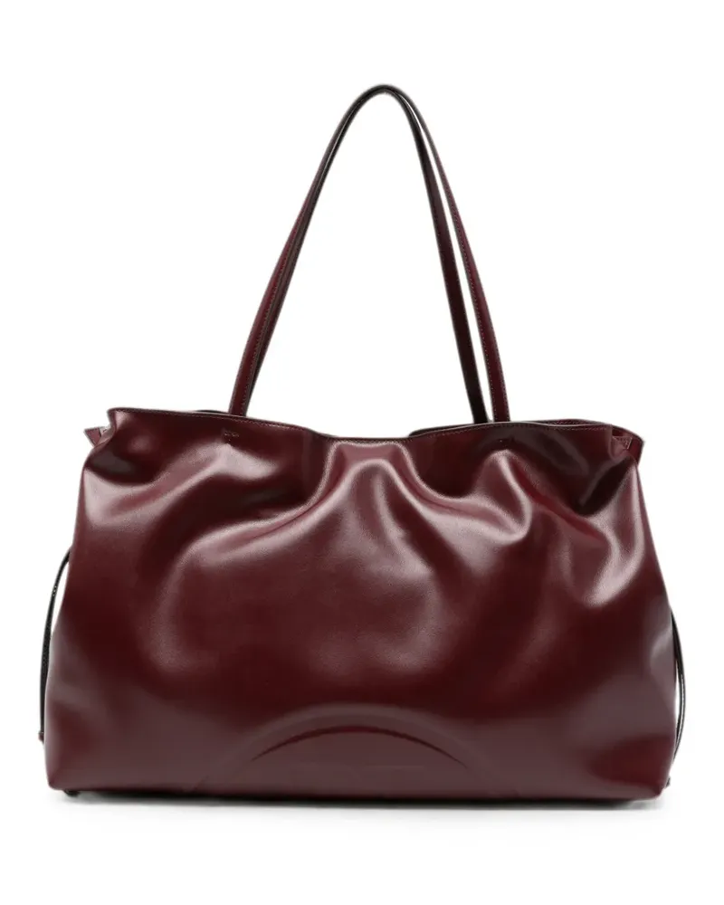 Tory Burch Ella logo-debossed tote bag - Braun Braun