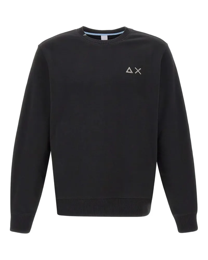 Sun68 Pullover mit Logo-Stickerei - Schwarz Schwarz