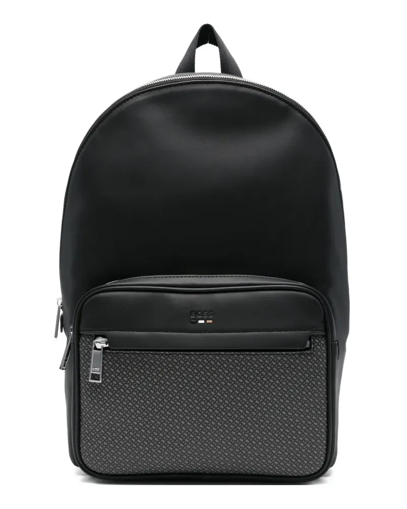 HUGO BOSS Rucksack mit Logo-Detail - Schwarz Schwarz