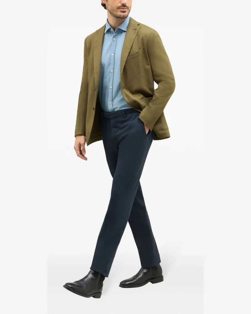 Boglioli Chino mit geradem Bein Blau