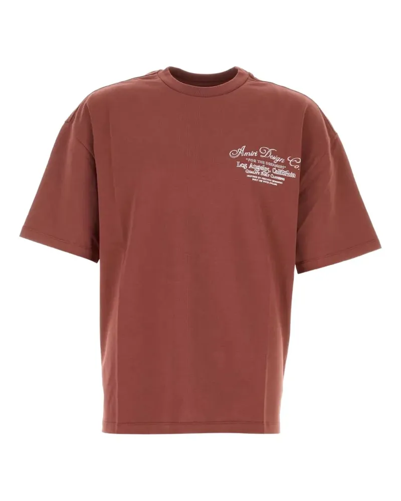 Amiri logo-print T-shirt - Rot Rot