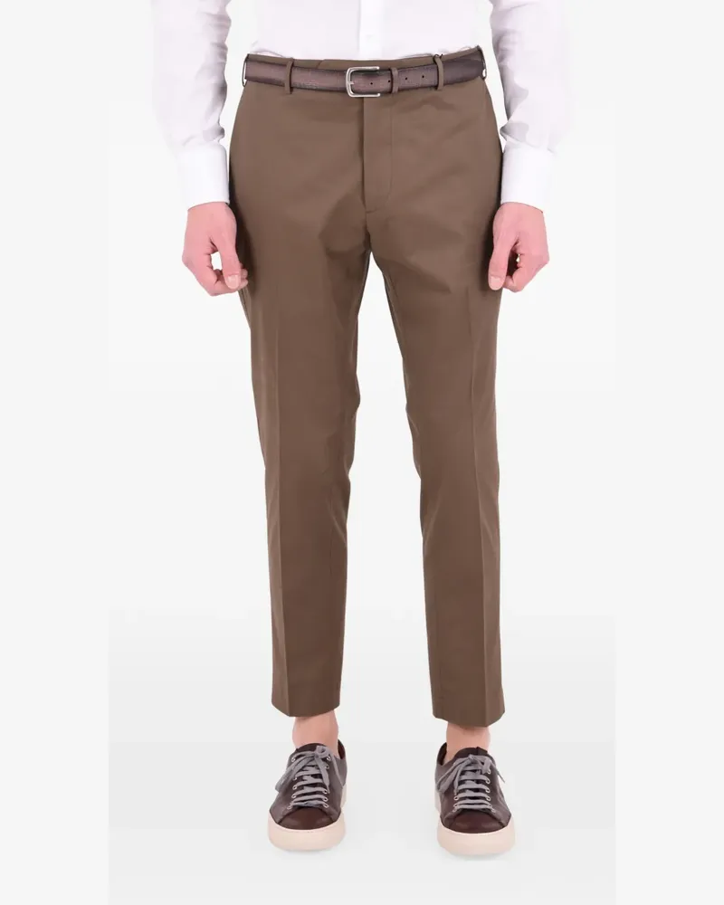 Dell'oglio Cropped-Chino aus Baumwollstretch - Grün Grün