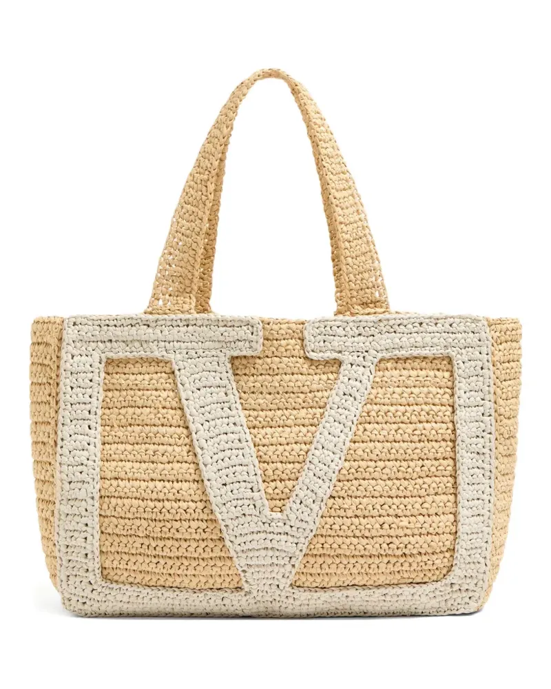 Valentino Garavani Handtasche mit VLogo - Nude Nude