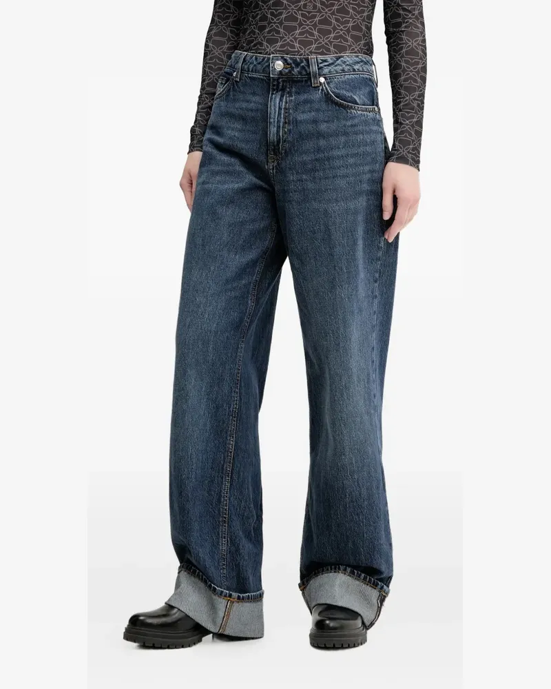 HUGO BOSS Jeans mit umgeschlagenem Saum - Blau Blau