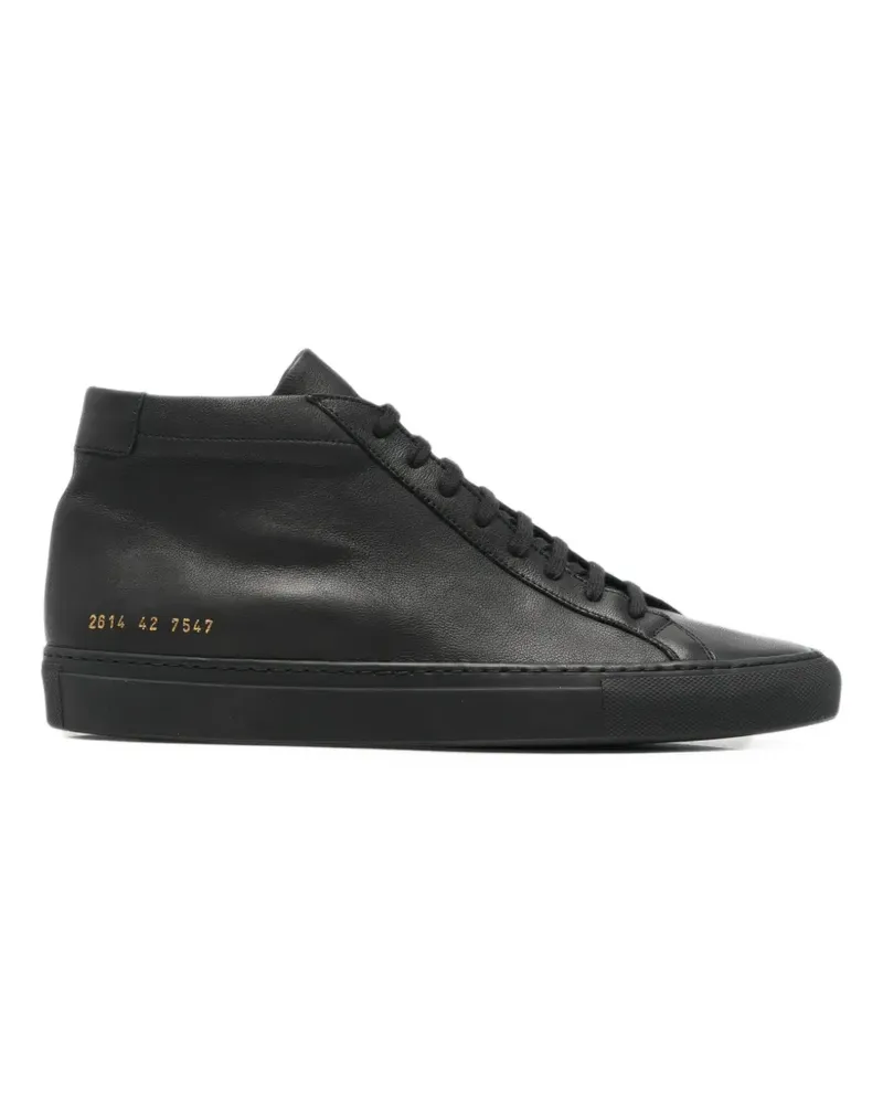 Common Projects high-top leather sneakers - Schwarz Schwarz