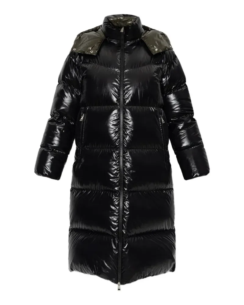Moncler Harfang Steppmantel mit Kapuze - Schwarz Schwarz