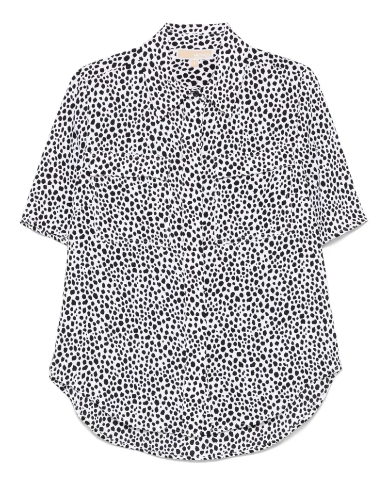 Michael Kors Hemd mit Print - Weiß Weiß