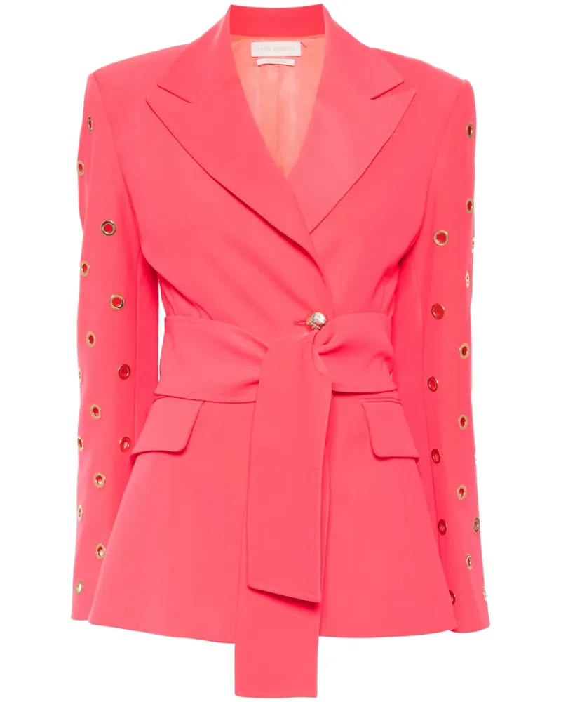 Saiid Kobeisy Klassische Metal Ring Jacke - Rot Rot