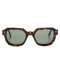 AHLEM Sonnenbrille mit eckigem Gestell Braun