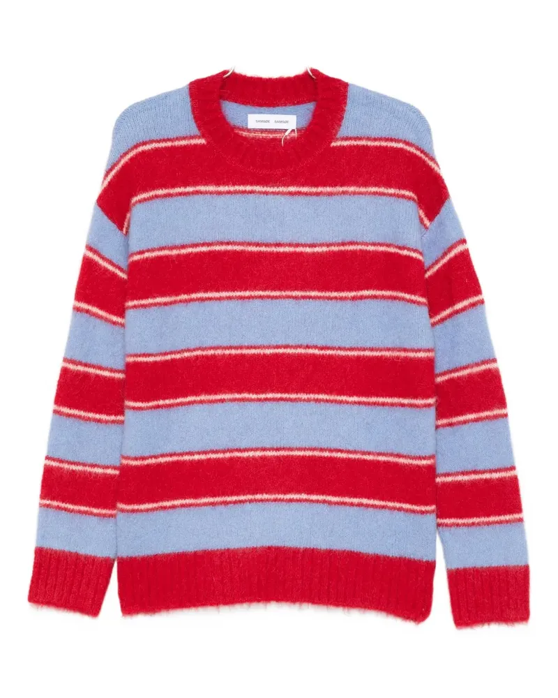 Samsøe & Samsøe striped crew-neck sweater - Blau Blau