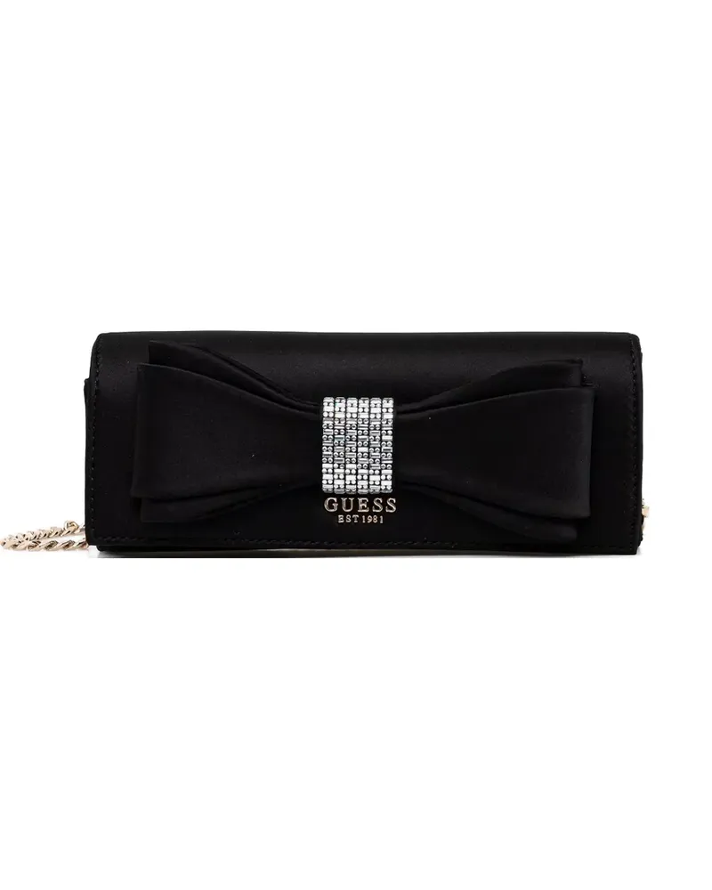 Guess Elsie Clutch mit Schleifendetail - Schwarz Schwarz