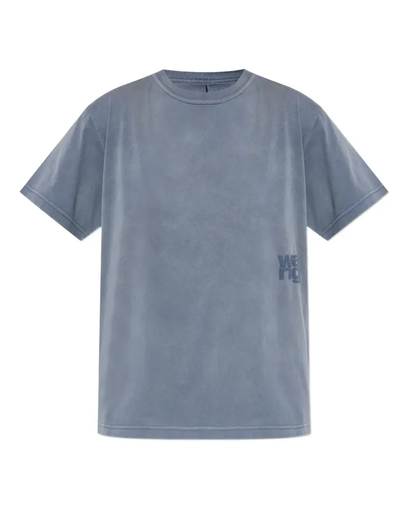 Alexander Wang T-Shirt mit Logo-Detail - Blau Blau