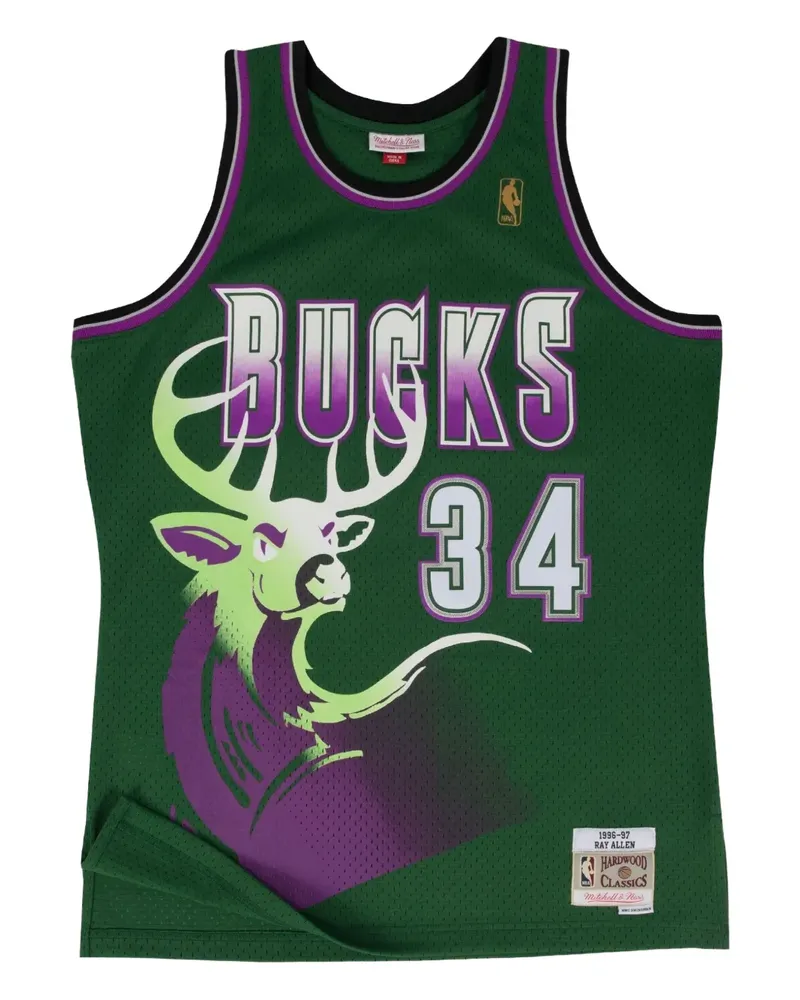 Mitchell & Ness x NBA Swingman "Milwaukee Bucks Ray Allen" Tanktop - Grün Grün
