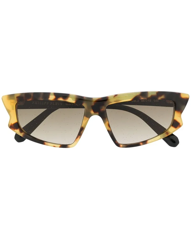 Philipp Plein Sonnenbrille in Schildpattoptik - Braun Braun