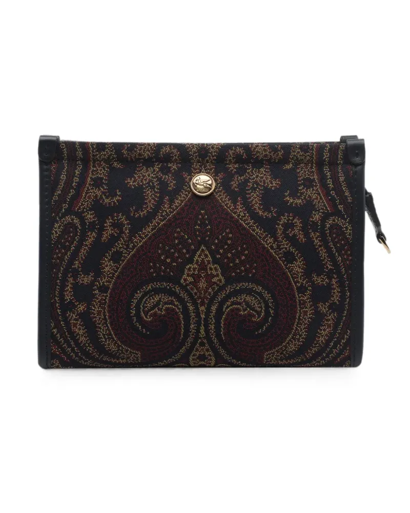 Etro paisley-jacquard clutch bag - Braun Braun