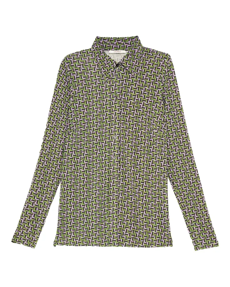 Maliparmi Hemd mit geometrischem Print - Grün Grün