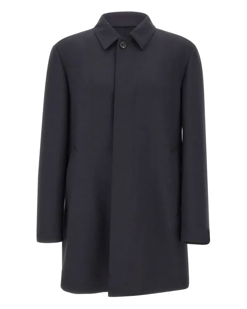 Corneliani single-breasted coat - Schwarz Schwarz