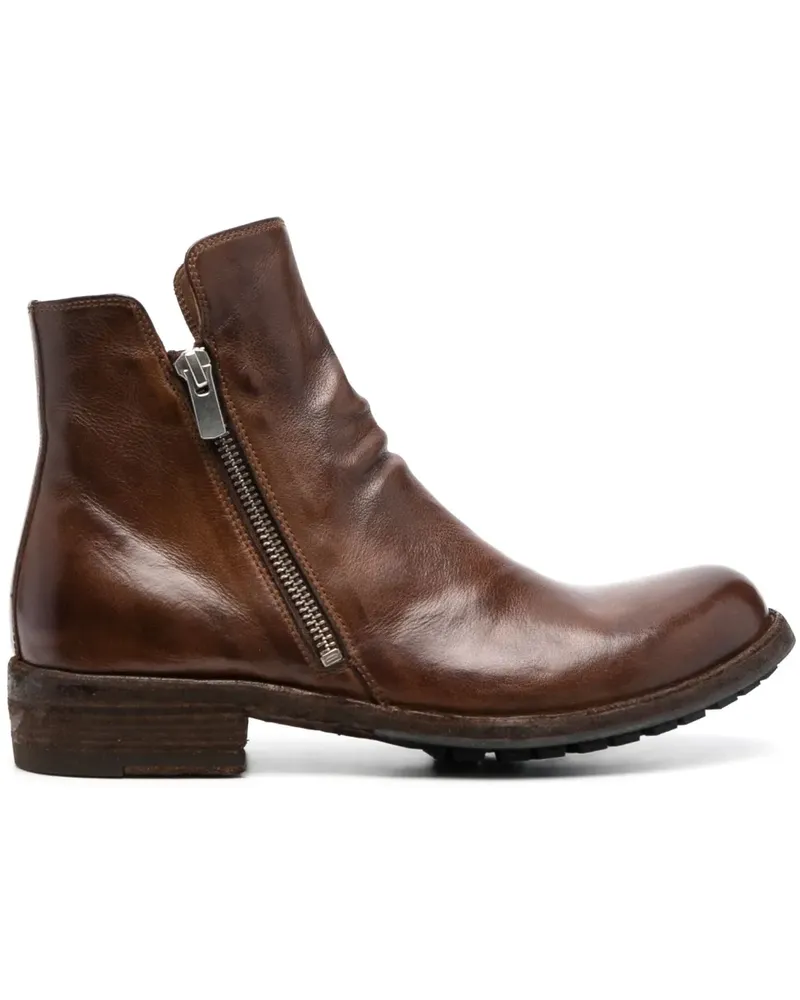 Officine Creative Italia Stiefel mit runder Kappe - Braun Braun