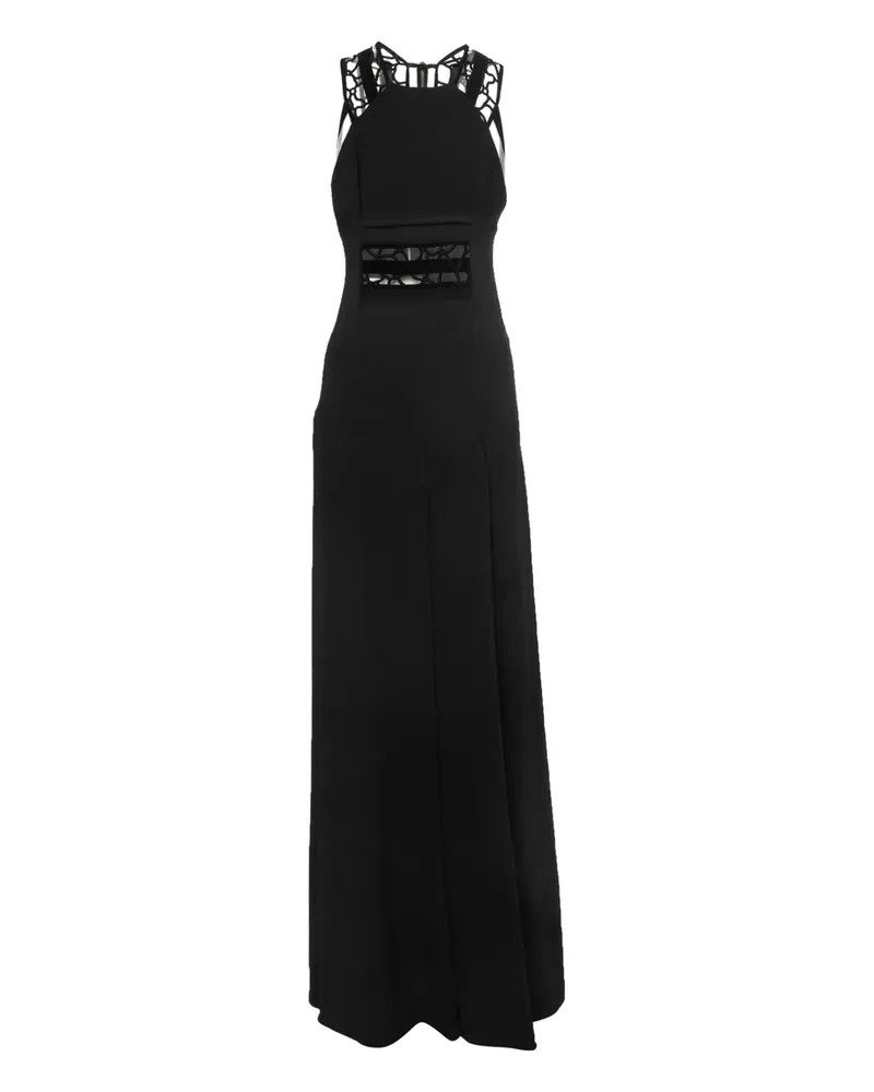 Roland Mouret Maxikleid mit Cut-Out - Schwarz Schwarz