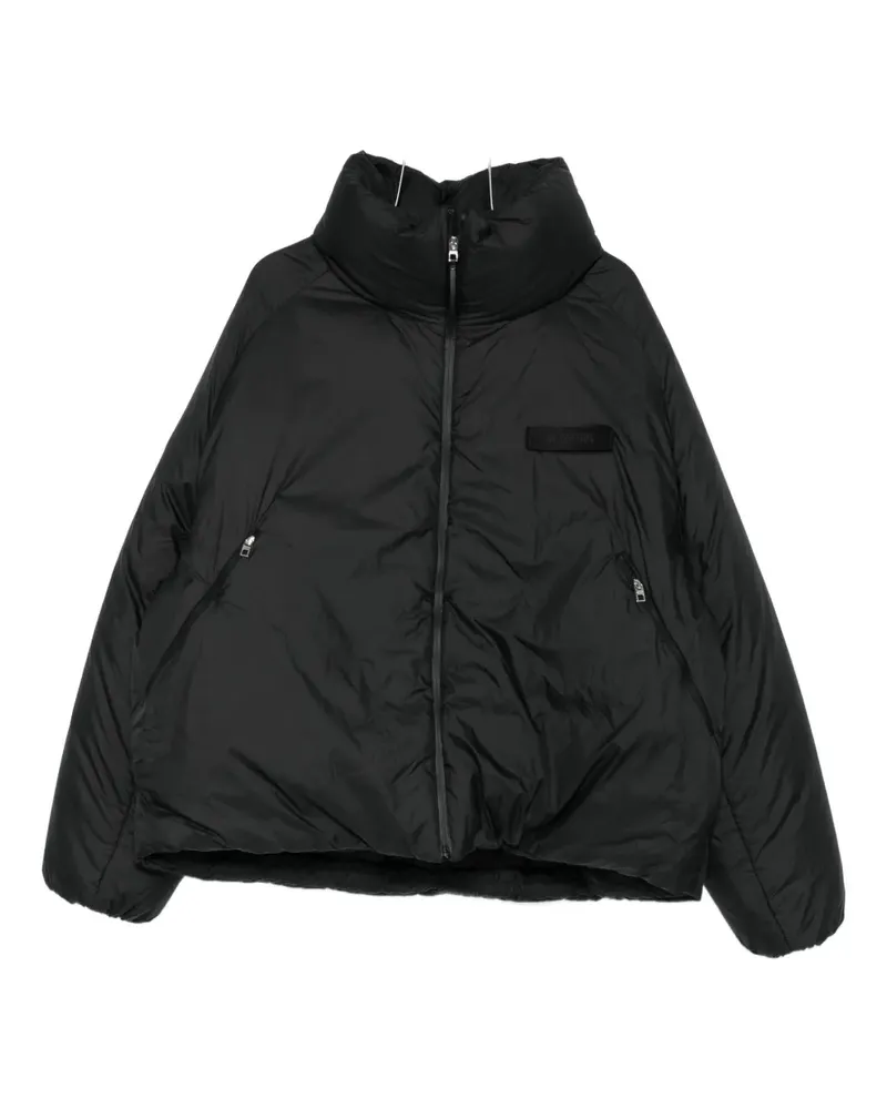 Jacquemus Gefütterte Jacke mit Logo - Schwarz Schwarz