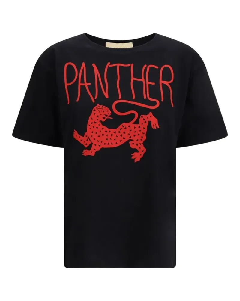 Valentino Garavani T-Shirt mit Print - Schwarz Schwarz