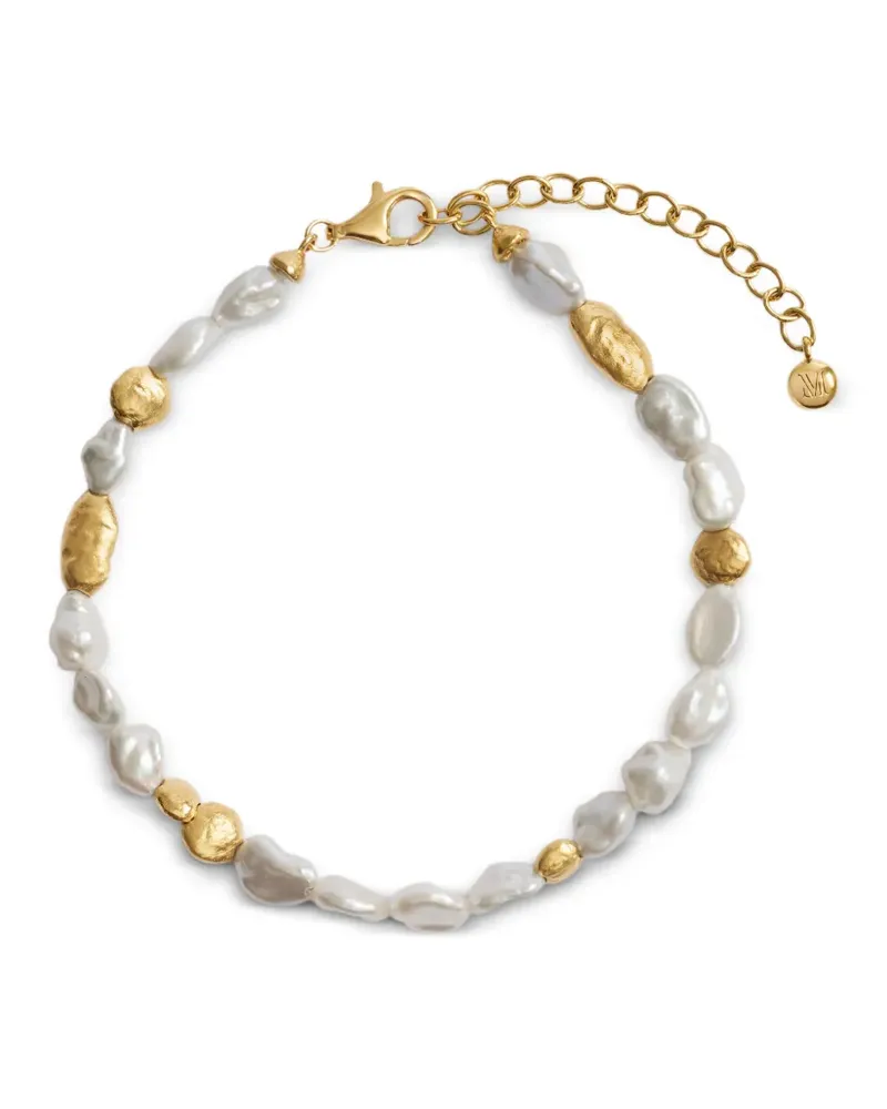 Monica Vinader Capri Perlenarmband - Weiß Weiß