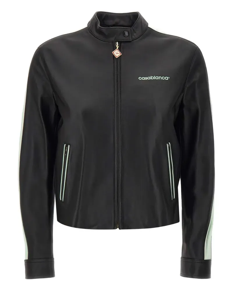 Casablanca Paris Bikerjacke aus Leder - Schwarz Schwarz