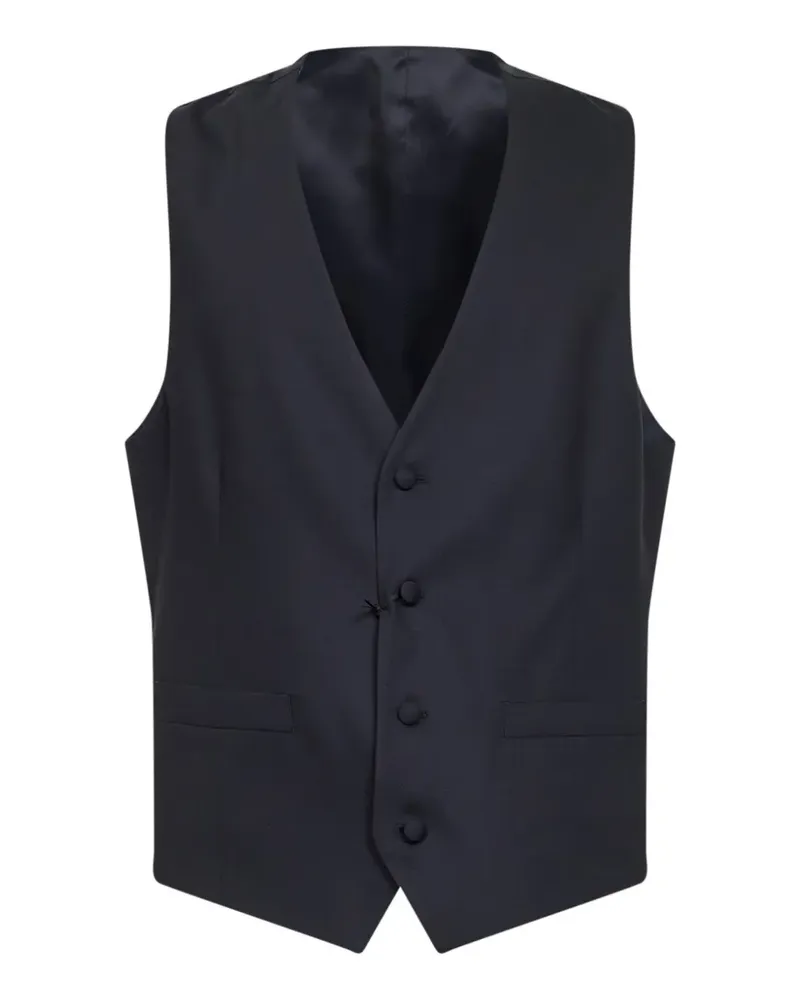 LARDINI buttoned waistcoat - Blau Blau