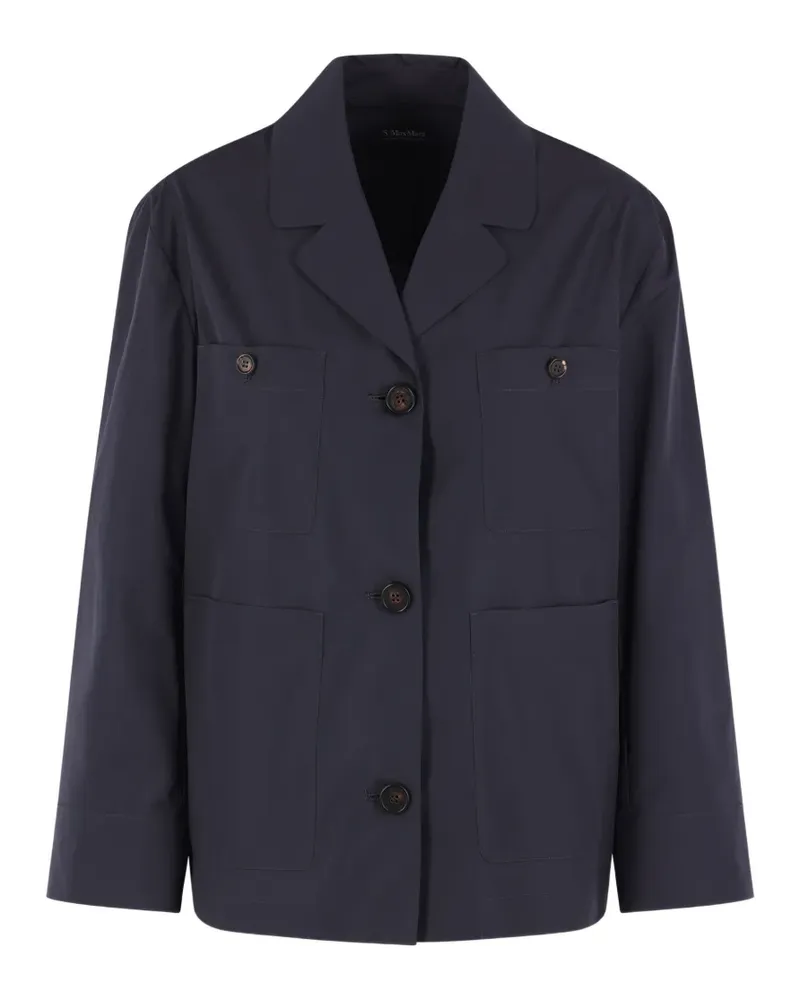 Max Mara Max Mara patch-pocket cotton shirt - Blau Blau