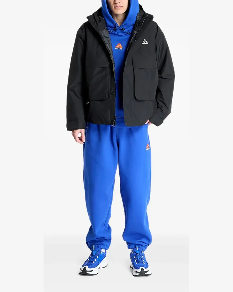 Nike Skull Peak Jacke mit Klappentasche - Schwarz Schwarz