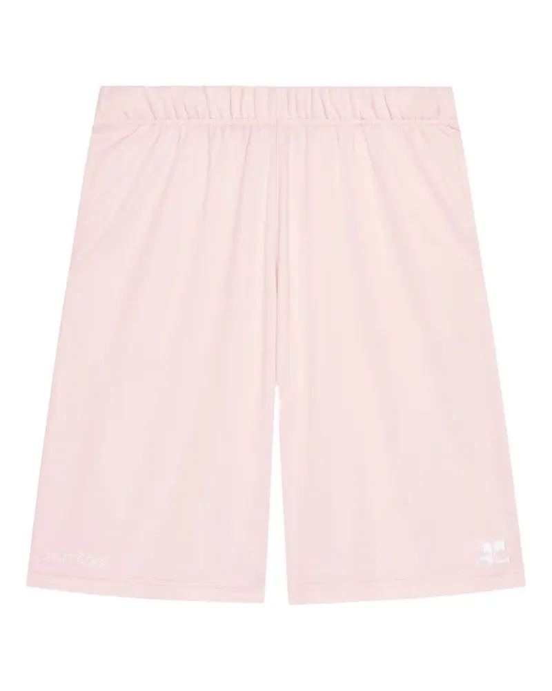Courrèges Logo-Shorts mit elastischem Bund - Rosa Rosa