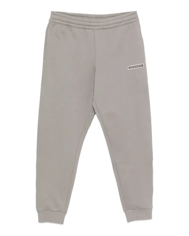 EA7 logo-patch track pants - Grau Grau