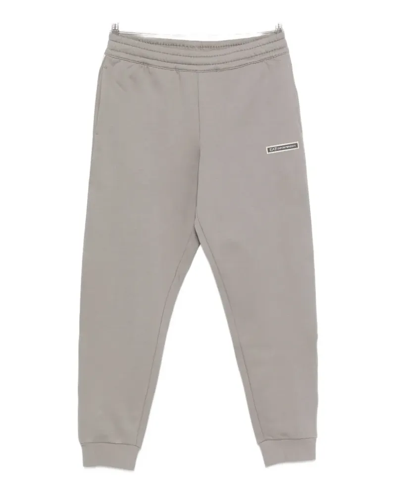 EA7 logo-patch track pants - Grau Grau