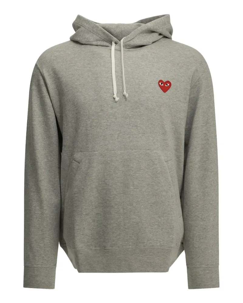 Comme des Garçons Red Emblem heart-patch hoodie - Grau Grau