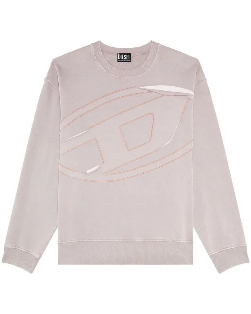 Diesel Sweatshirt mit Distressed-Detail - Grau Grau