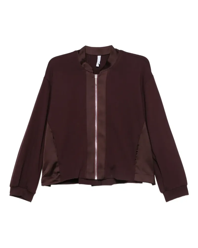 IMPERIAL Jacke mit Satinbesatz und Reißverschluss - Rot Rot