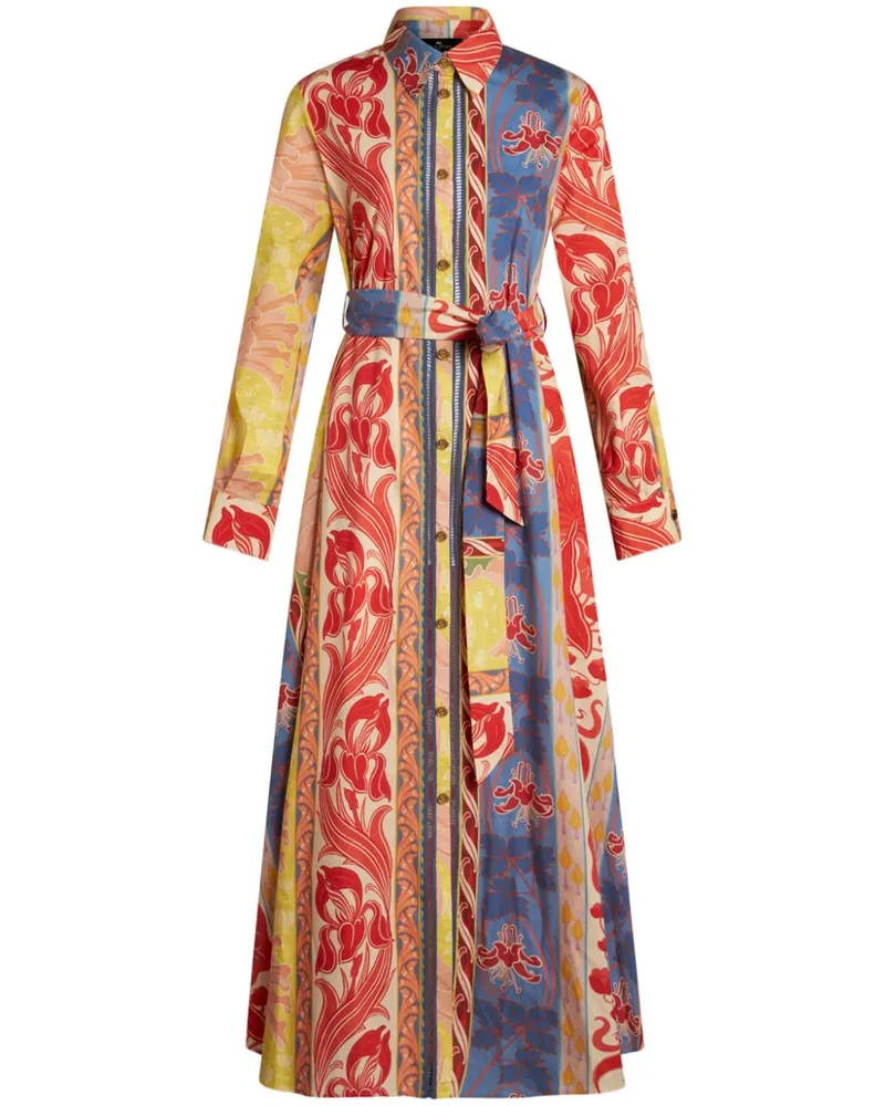 Etro Summer Hemdkleid aus Baumwollgemisch - Rot Rot