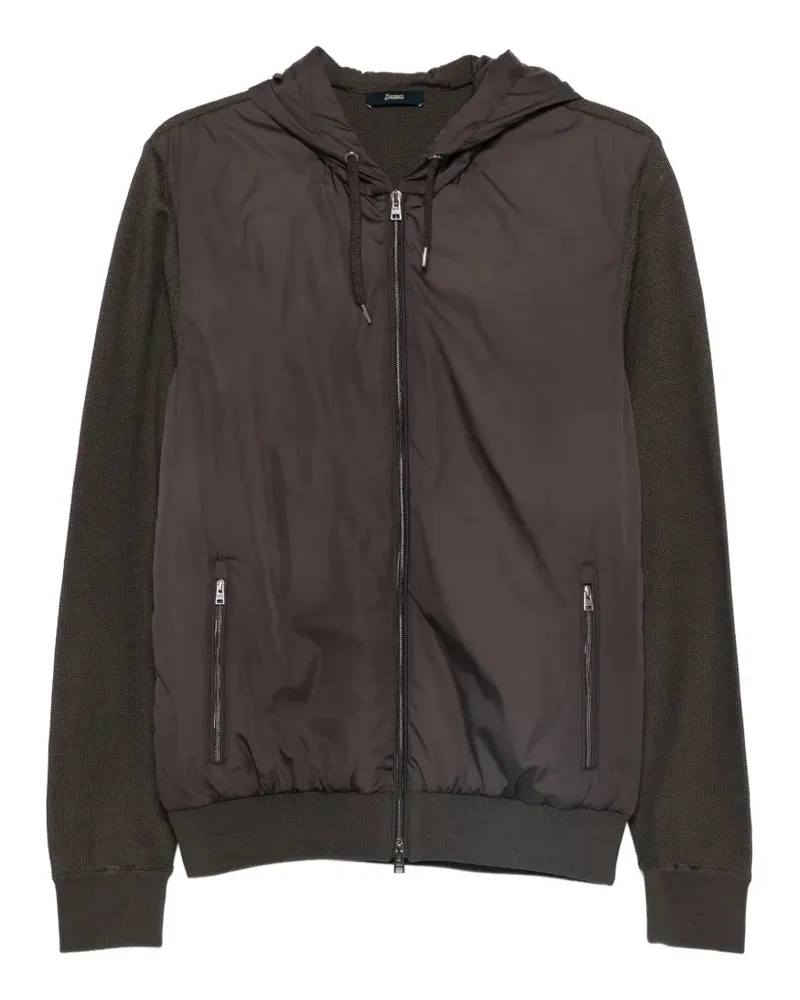 Herno Kapuzenjacke mit Reißverschluss - Braun Braun
