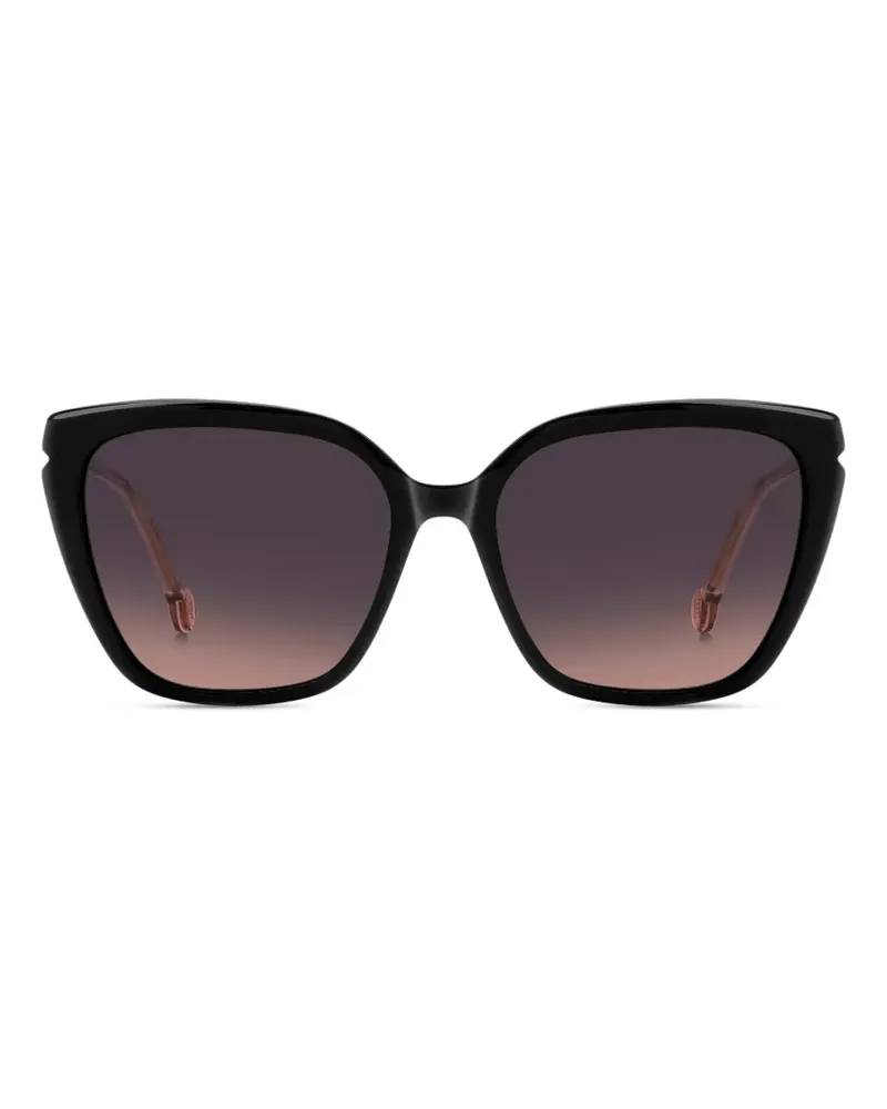 Carolina Herrera New York Cat-Eye-Sonnenbrille - Schwarz Schwarz