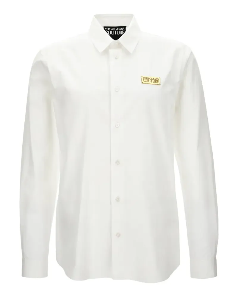 Versace Jeans Hemd mit Logo-Patch - Weiß Weiß