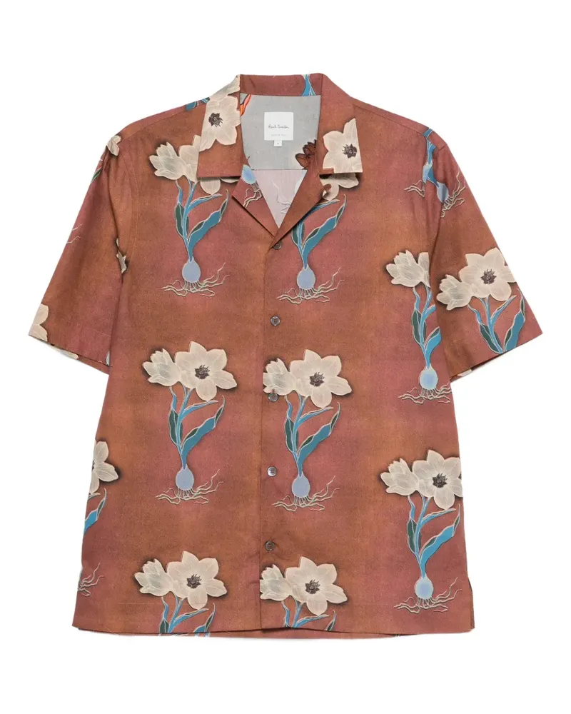 Paul Smith floral-print short-sleeve shirt - Braun Braun