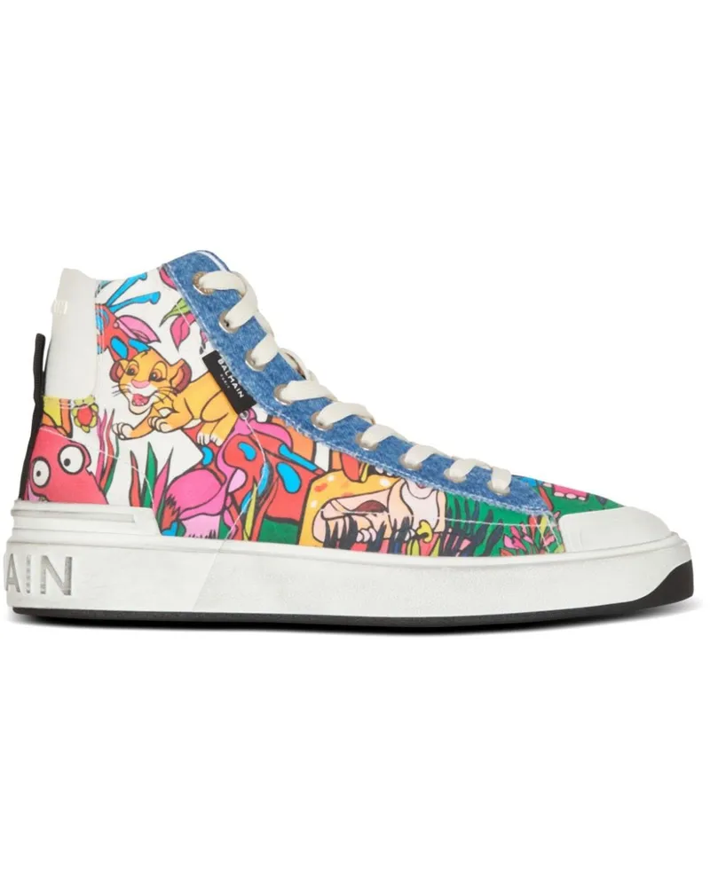 Balmain x Disney The Lion King B-Court Sneakers Weiß