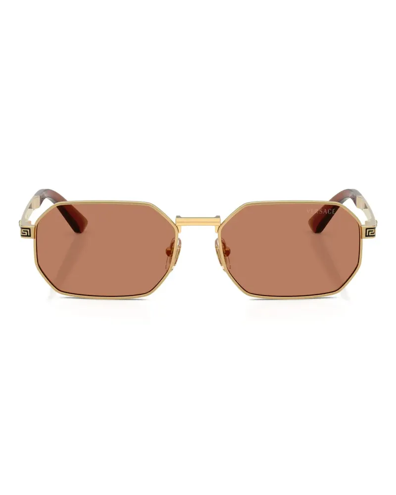 Versace geometric sunglasses - Gold Gold