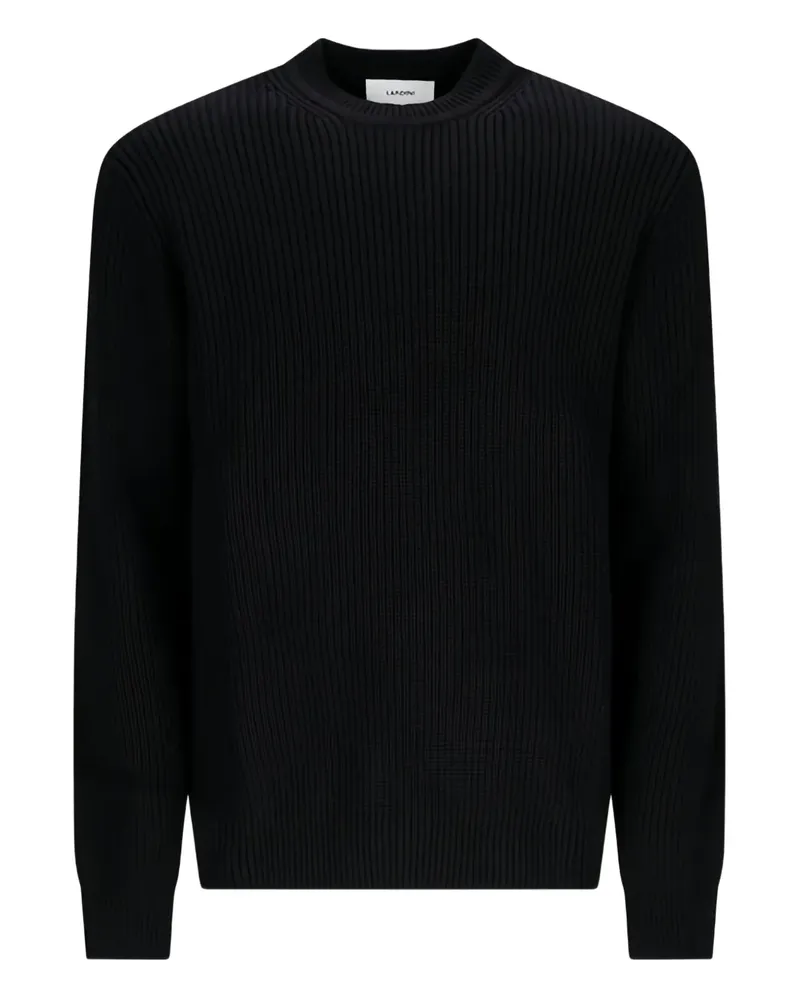 Tagliatore Gerippter Pullover - Schwarz Schwarz