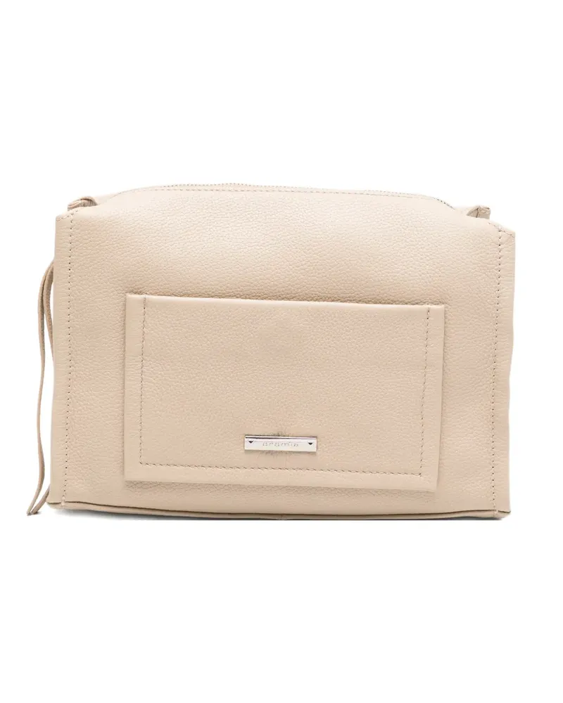 Cromia leather cross body bag - Nude Nude