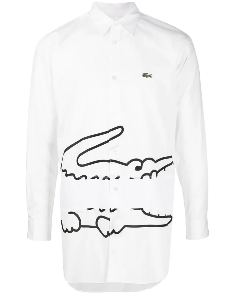 Comme des Garçons x Lacoste Hemd - Weiß Weiß